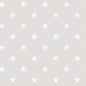 Galerie Deauville 2 Grey Beige White Deauville Star Smooth Wallpaper