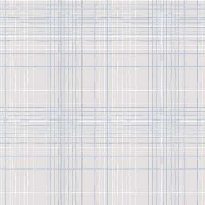 Galerie Deauville 2 Navy Blue Sky Blue Beige Nautical Sea Plaid Smooth Wallpaper