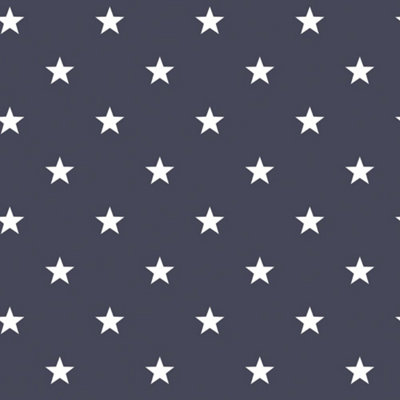 Galerie Deauville 2 Navy Blue White Deauville Star Smooth Wallpaper