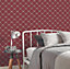 Galerie Deauville 2 Red White Nautical Rope Smooth Wallpaper