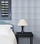 Galerie Deauville 2 Sky Blue Navy Blue White Nautical Sea Plaid Smooth Wallpaper