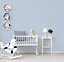 Galerie Deauville 2 Sky Blue White Deauville Star Smooth Wallpaper