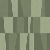 Galerie Design Green Art Deco Square Smooth Wallpaper