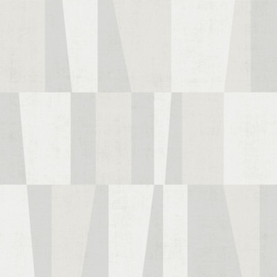 Galerie Design White Off White Art Deco Square Smooth Wallpaper