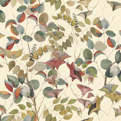 Galerie Designer Walls Green Leaves Wallpaper