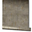 Galerie Earth Collection Brown Aged Concrete Metallic Texture Wallpaper Roll