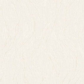 Galerie Earth Collection Cream Textured Marble Effect Sheen Wallpaper Roll