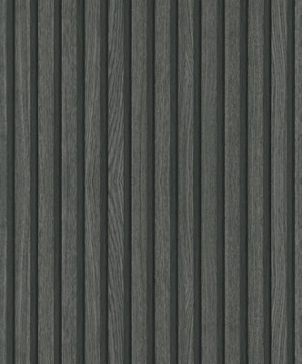 Galerie Eden Collection Black Wood Stripe A4 Wallpaper Sample