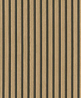 Galerie Eden Collection Bronze Wood Stripe Wallpaper Roll