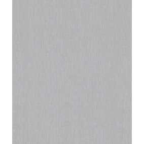 Galerie Eden Collection Grey Linen Effect Wallpaper Roll