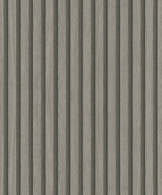 Galerie Eden Collection Grey Wood Stripe Wallpaper Roll