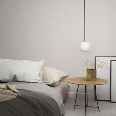 Galerie Eden Collection Pink Linen Effect Wallpaper Roll