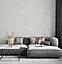 Galerie Eden Collection Silver Textured Tile Effect Wallpaper Roll