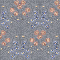 Galerie Ekbacka Collection Grey Bellis Delicate Floral Trail Wallpaper Roll