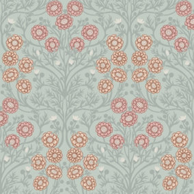 Galerie Ekbacka Collection Light Green Bellis Delicate Floral Trail Wallpaper Roll