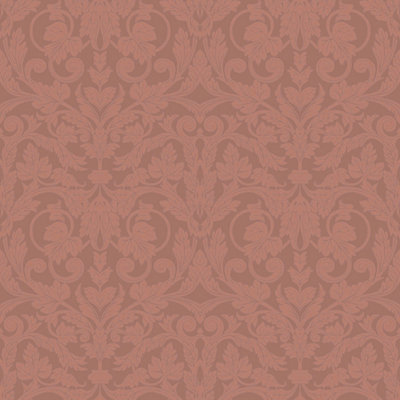 Galerie Ekbacka Collection Red Rosali Traditional Damask Wallpaper Roll
