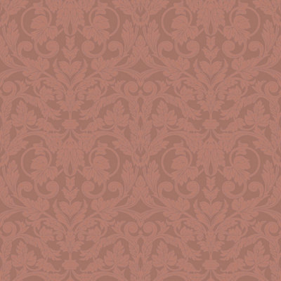 Galerie Ekbacka Collection Red Rosali Traditional Damask Wallpaper Roll