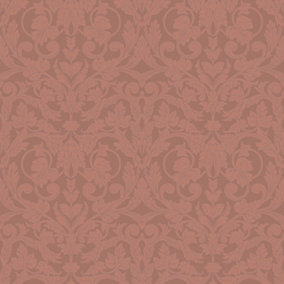 Galerie Ekbacka Collection Red Rosali Traditional Damask Wallpaper Roll