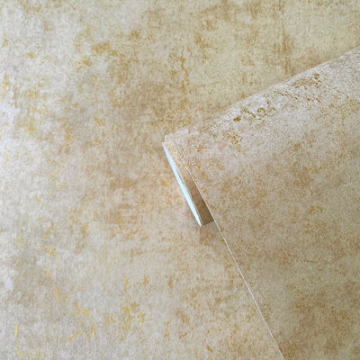 Galerie Elegance Beige Metallic Plaster Wallpaper AM22009-1