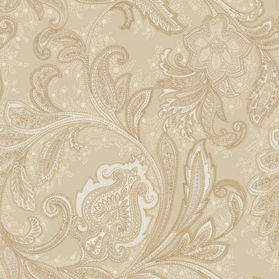 Galerie Elegance Beige Paisley Wallpaper DWP0355-03