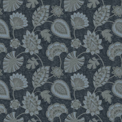 Galerie Elegance Blue Flower Fan Wallpaper DWP0351-06