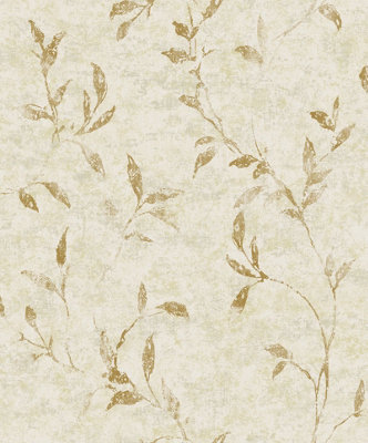 Galerie Elegance Gold Leaf Impression A4 Wallpaper Sample 11502