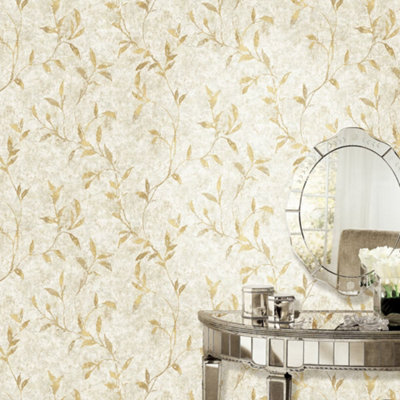 Galerie Elegance Gold Leaf Impression Wallpaper 11502