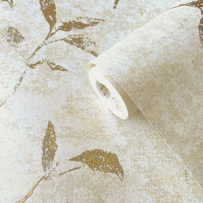 Galerie Elegance Gold Leaf Impression Wallpaper 11502