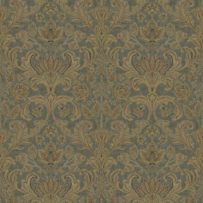 Galerie Elegance Green Damask Wallpaper DWP0354-01