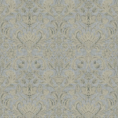 Galerie Elegance Silver Damask Wallpaper DWP0354-04