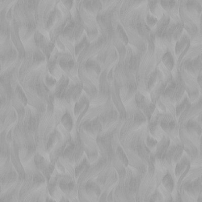 Galerie Elle Decoration Grey Wave Embossed Wallpaper DIY at B&Q