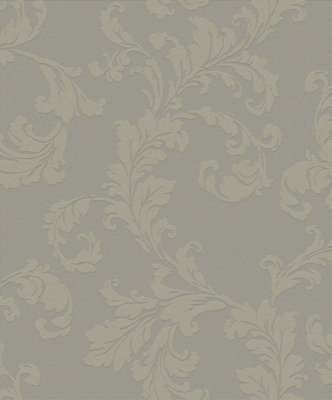 Galerie Emporium Beige Acanthus trail Embossed Wallpaper