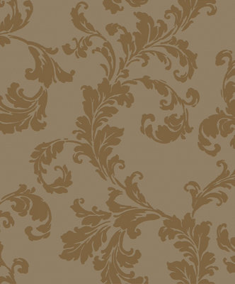 Galerie Emporium Gold Acanthus trail Embossed Wallpaper