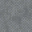 Galerie Emporium Grey Silver Aged Quatrefoil Embossed Wallpaper