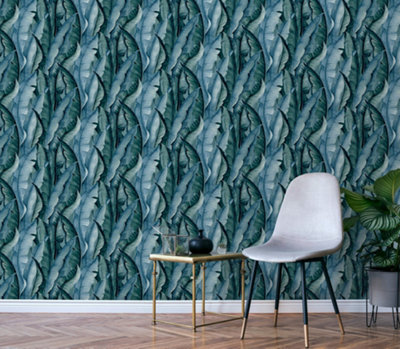 Galerie Enchanted Malay Turquoise Wallpaper