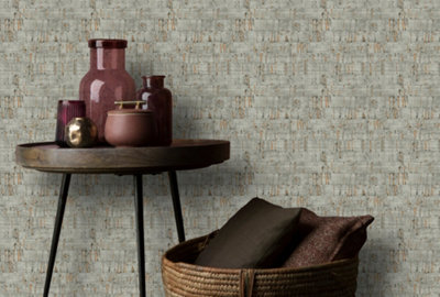 Galerie Enchanted Suber Taupe Wallpaper