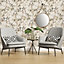 Galerie Escape Cream, Beige, Green, Pink, Brown, Black, Grey, Red Apple Blossom Tree Smooth Wallpaper