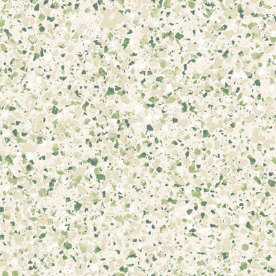 Galerie Evergreen Green Mica Terrazzo Smooth Wallpaper