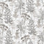 Galerie Evergreen Grey Mica Trees Smooth Wallpaper