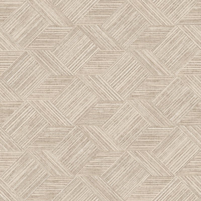 Galerie Evergreen Taupe Grassy Tile Smooth Wallpaper