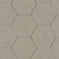 Galerie Exposed Light Brown Hexagonal Block Smooth Wallpaper