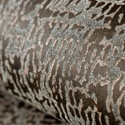 Galerie Feel Bronze Glass Bead Alpine Reptile Wallpaper Roll
