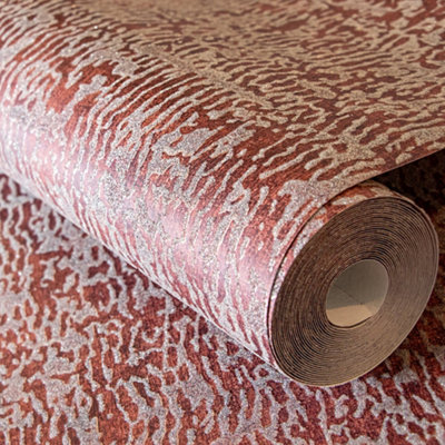 Galerie Feel Red Glass Bead Alpine Reptile Wallpaper Roll