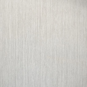 Galerie Feel Silver Metallic Curtain Stripe Wallpaper Roll