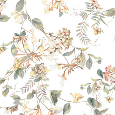 Galerie Flora Cream Summer Bouquet Wallpaper