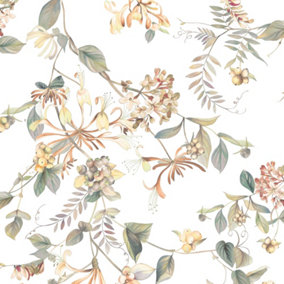 Galerie Flora Cream Summer Bouquet Wallpaper