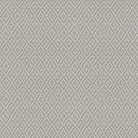 Galerie Flora Grey Diamond Weave Wallpaper