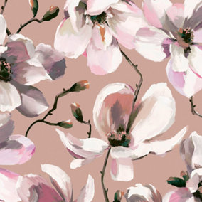 Galerie Flora Pink Cherry Blossom Wallpaper