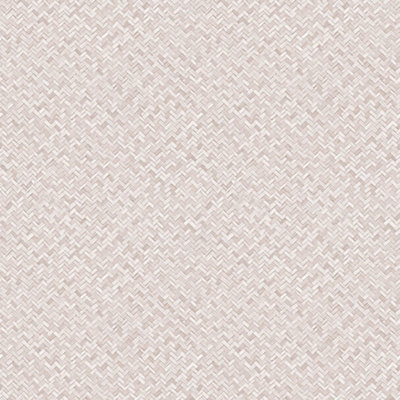 Galerie Flora Pink Herringbone Weave Wallpaper