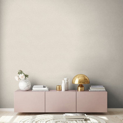Galerie Flourish Beige Plain Texture Wallpaper FL61146